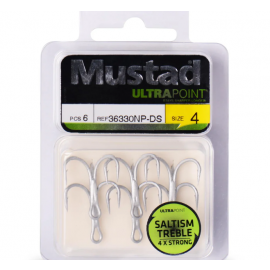 MUSTAD INLINE TREBLE HOOK - 4X STRONG