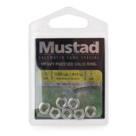 MUSTAD HEAVY PRESSED SOLID RING-MA104