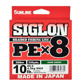 SUNLINE SIGLON PEX8 BRAIDED FISHING LINE 300M