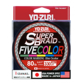 YO-ZURI SUPER BRAID FIVE COLOR 300MTR